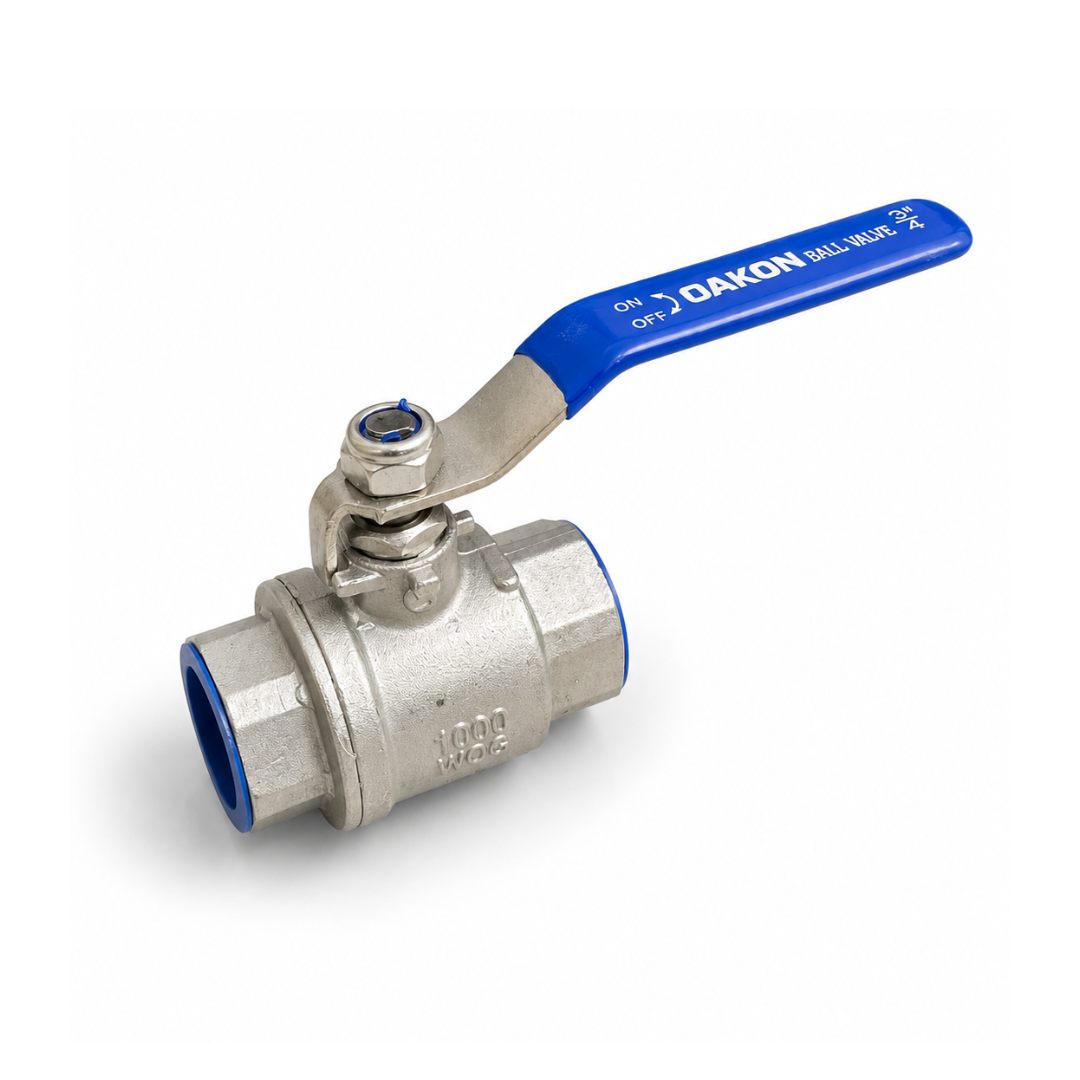 Stainless Steel 2PC Threaded Ball Valve